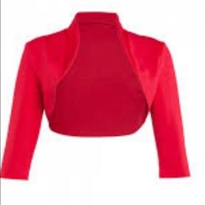 PUG Laura Byrnes red bolero